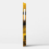Abstract Schilderij | Zwart en Geel Case-Mate iPhone Case (Achterkant / Links)
