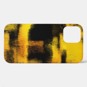 Abstract Schilderij | Zwart en Geel Case-Mate iPhone Case (Achterkant (horizontaal))