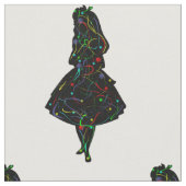 Abstract schildermeisje stof (Close Up)