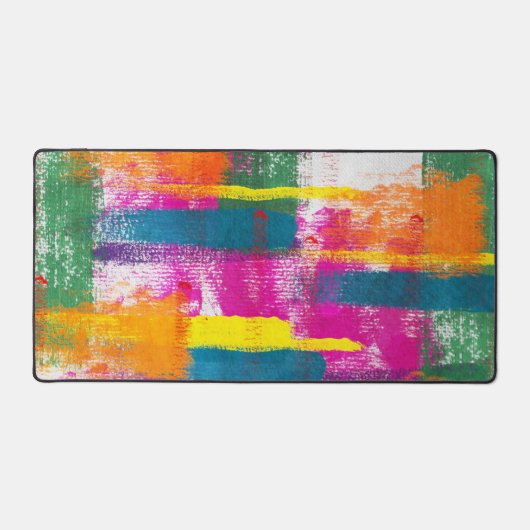 Abstract schilderpatroon bureaumat (Voorkant)