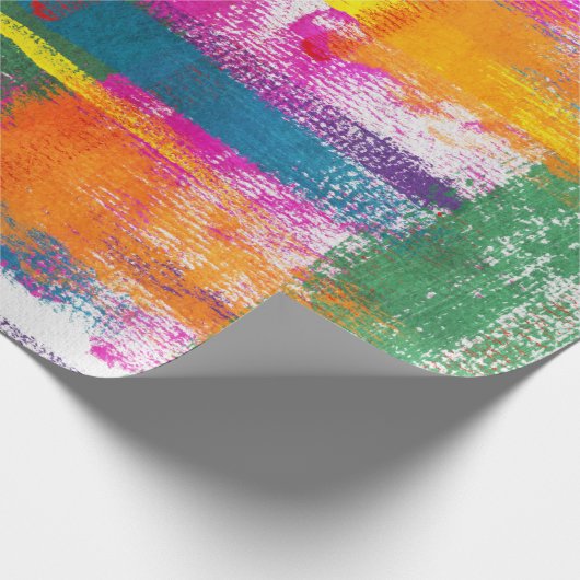 Abstract schilderpatroon cadeaupapier (Hoek)