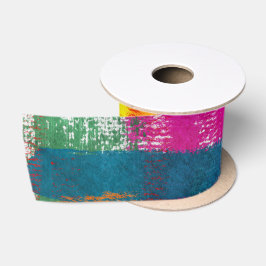 Abstract schilderpatroon satijnen lint