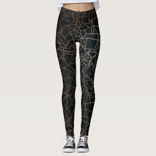 Abstract Schilderpatroon Vrouwen Leggings (Voorkant)
