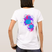 Abstract schilderplaatje voor vrouwen t-shirt (Achterkant)