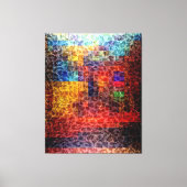 Abstract schilderplaatverlichting canvas afdruk (Voorkant)