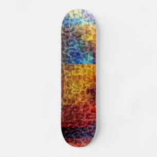 Abstract schilderplaatverlichting persoonlijk skateboard