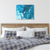 Abstract schilderPremium - omgepakt canvas (glanze Afdruk (Insitu (Slaapkamer))