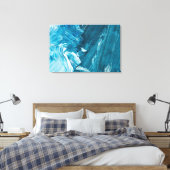 Abstract schilderPremium - omgepakt canvas (glanze Afdruk (Insitu (Slaapkamer))