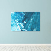 Abstract schilderPremium - omgepakt canvas (glanze Afdruk (Insitu (Houten vloer))