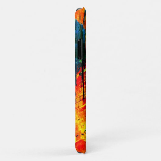 Abstract schilderrijk gekleurd plashmonogram Case-Mate iPhone case (Achterkant/rechts)