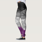 Abstract schildersplatter - aseksueel geprimeerd v leggings (Links)