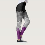 Abstract schildersplatter - aseksueel geprimeerd v leggings (Rechts)