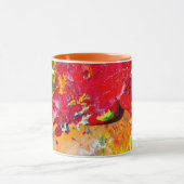 Abstract Schilderst pallet Mok (Midden)