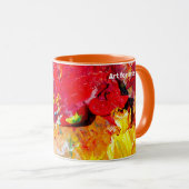 Abstract Schilderst pallet Mok (Voorkant rechts)