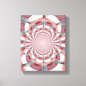 Abstract schildoek van Teeth Wrapped Canvas Afdruk (Voorkant)