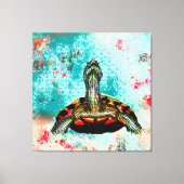Abstract schildpad canvas afdruk (Voorkant)
