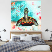 Abstract schildpad canvas afdruk (Insitu (Slaapkamer))