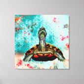 Abstract schildpad canvas afdruk (Voorkant)