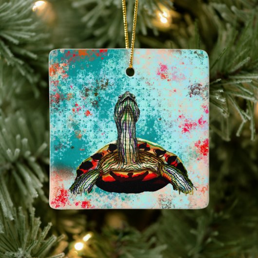 Abstract schildpad keramisch ornament (Boom)