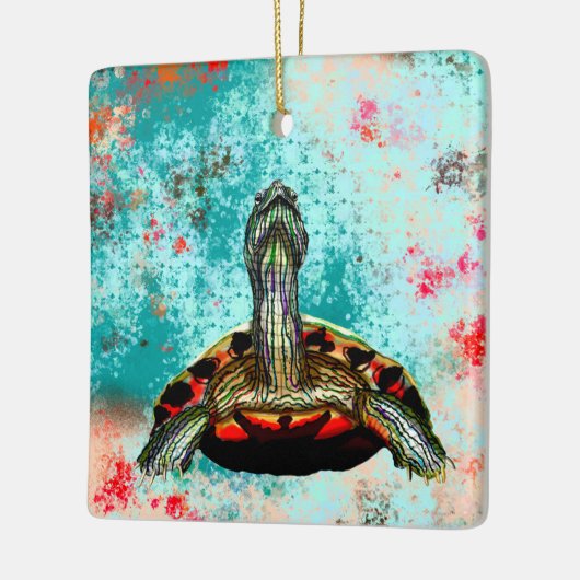 Abstract schildpad keramisch ornament (Links)