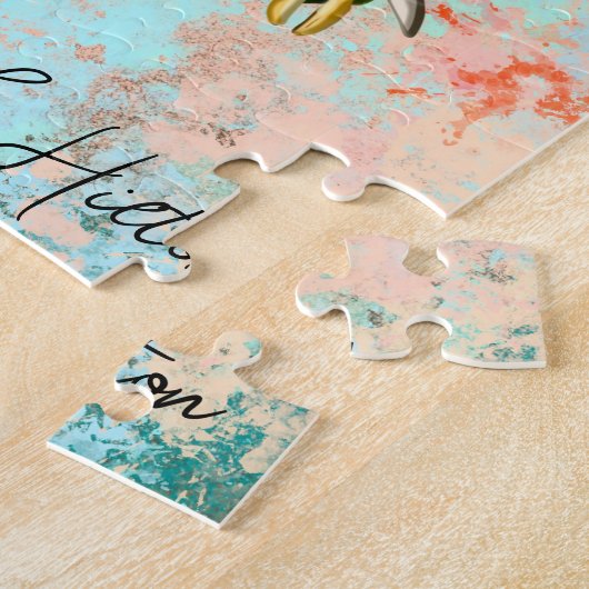 Abstract schildpad legpuzzel (Zijkant)