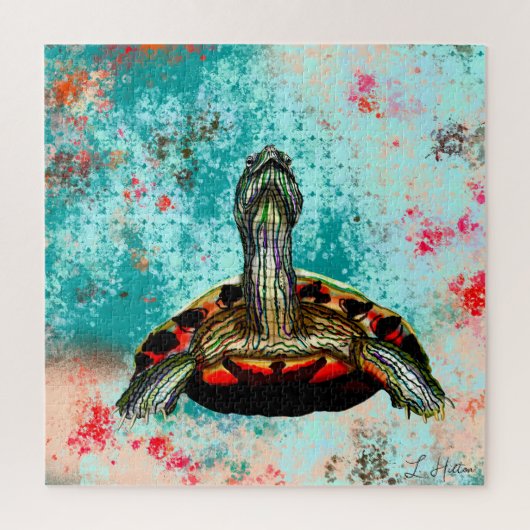 Abstract schildpad legpuzzel (Verticaal)