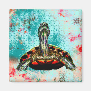Abstract schildpad magneet