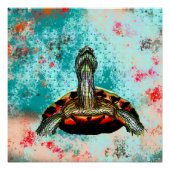 Abstract schildpad perfect poster (Voorkant)