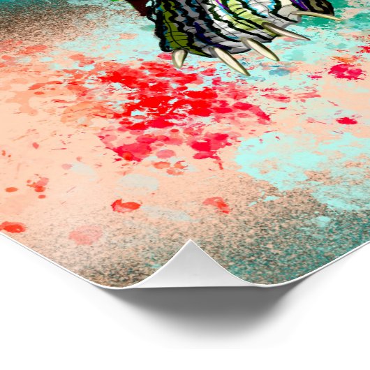 Abstract schildpad perfect poster (Hoek)