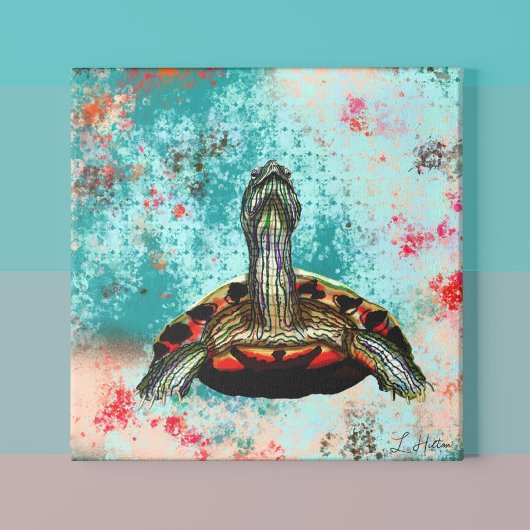 Abstract schildpad perfect poster