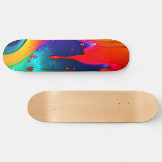 Abstract schildpad skateboard (Horizontaal)