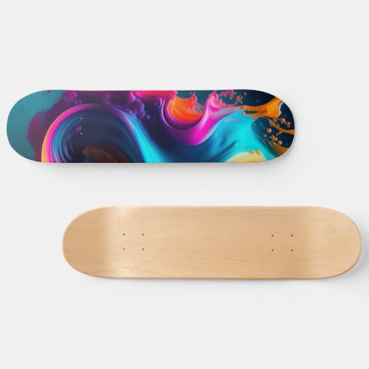 Abstract schildpad skateboard (Horizontaal)
