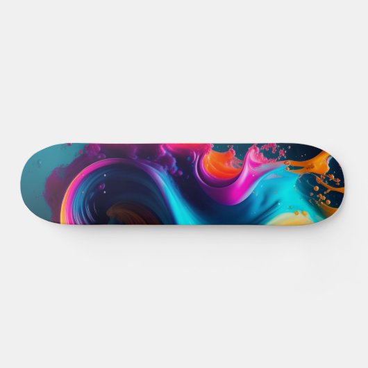 Abstract schildpad skateboard (Horizontaal)