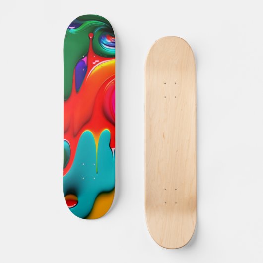 Abstract schildpad skateboard (Voorkant)