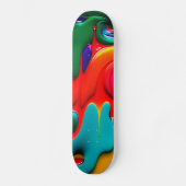 Abstract schildpad skateboard (Voorkant)