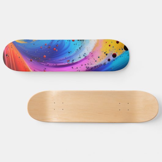 Abstract schildpad skateboard (Horizontaal)