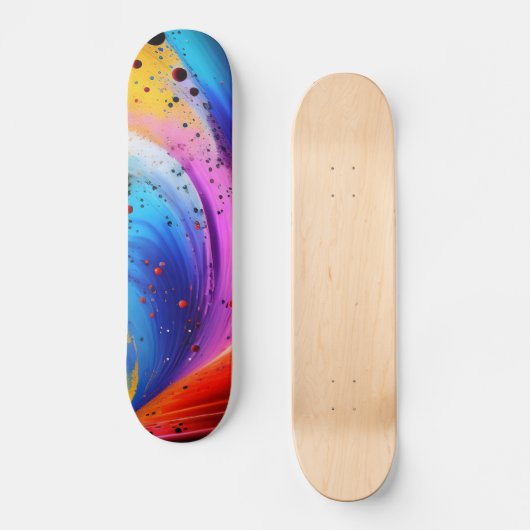 Abstract schildpad skateboard (Voorkant)