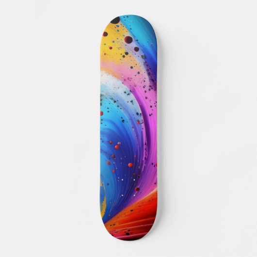 Abstract schildpad skateboard (Voorkant)