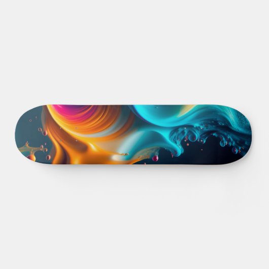 Abstract schildpad skateboard (Horizontaal)