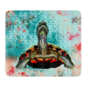 Abstract schildpad snijplank (Voorkant)