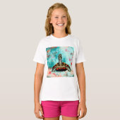 Abstract schildpad t-shirt (Voorkant volledig)