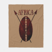 abstract schildpad voor afrika fleece deken (Voorkant)