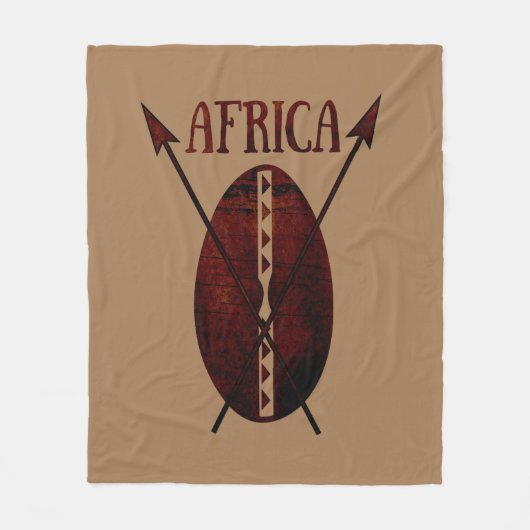 abstract schildpad voor afrika fleece deken (Voorkant)