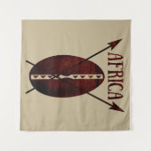 abstract schildpad voor afrika wandkleed (Voorkant (horizontaal))