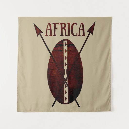 abstract schildpad voor afrika wandkleed (Voorkant)