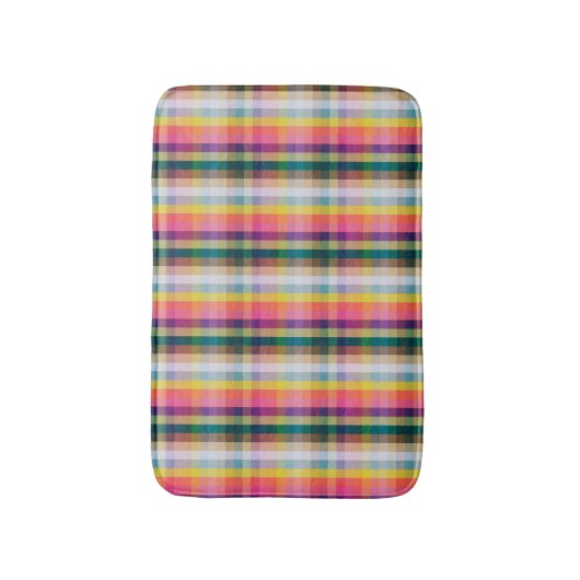 Abstract Schotse speldenschaal Badmat (Voorkant Verticaal)