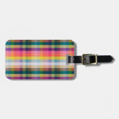 Abstract Schotse speldenschaal Bagagelabel (Voorkant horizontaal)