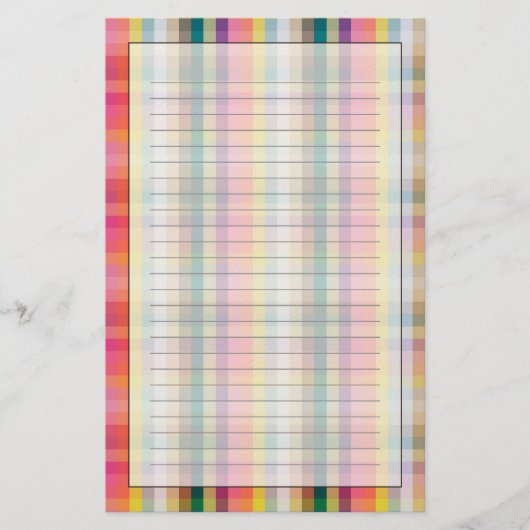 Abstract Schotse speldenschaal Briefpapier (Voorkant)