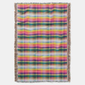 Abstract Schotse speldenschaal Deken (Voorkant Verticaal)