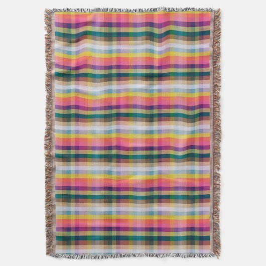 Abstract Schotse speldenschaal Deken (Voorkant Verticaal)